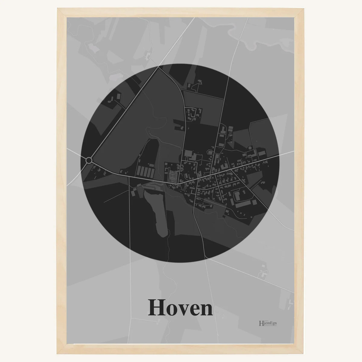 Hoven plakat – Centrum 2026 – Mørk grå