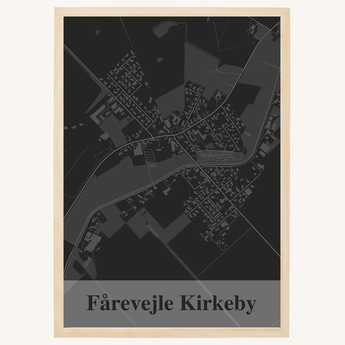 Fårevejle Kirkeby plakat – Firkantet 2026 – Mørk grå