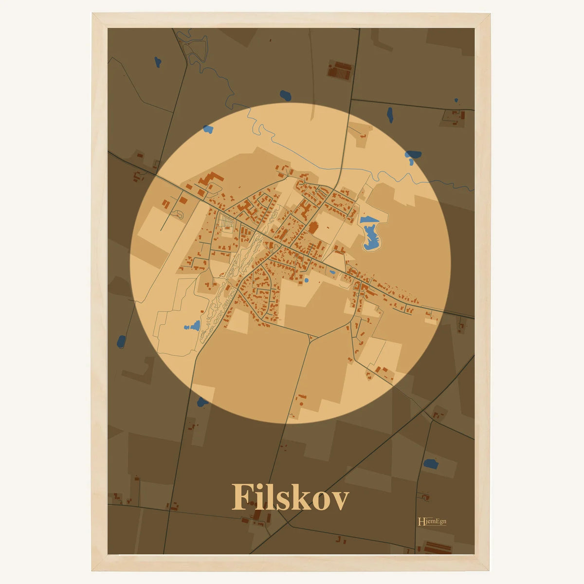 Filskov plakat – Centrum 2026 – Lys pastel brun
