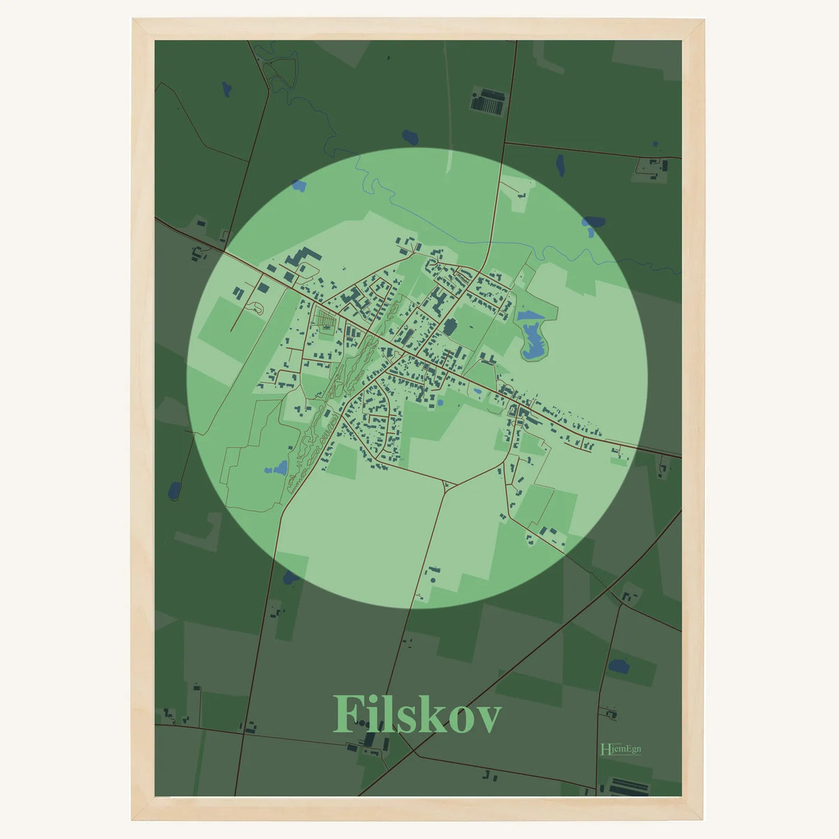 Filskov plakat – Centrum 2026 – Lys pastel grøn