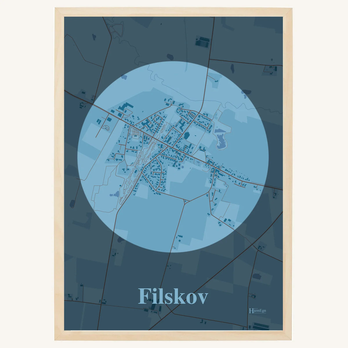 Filskov plakat – Centrum 2026 – Lys pastel blå