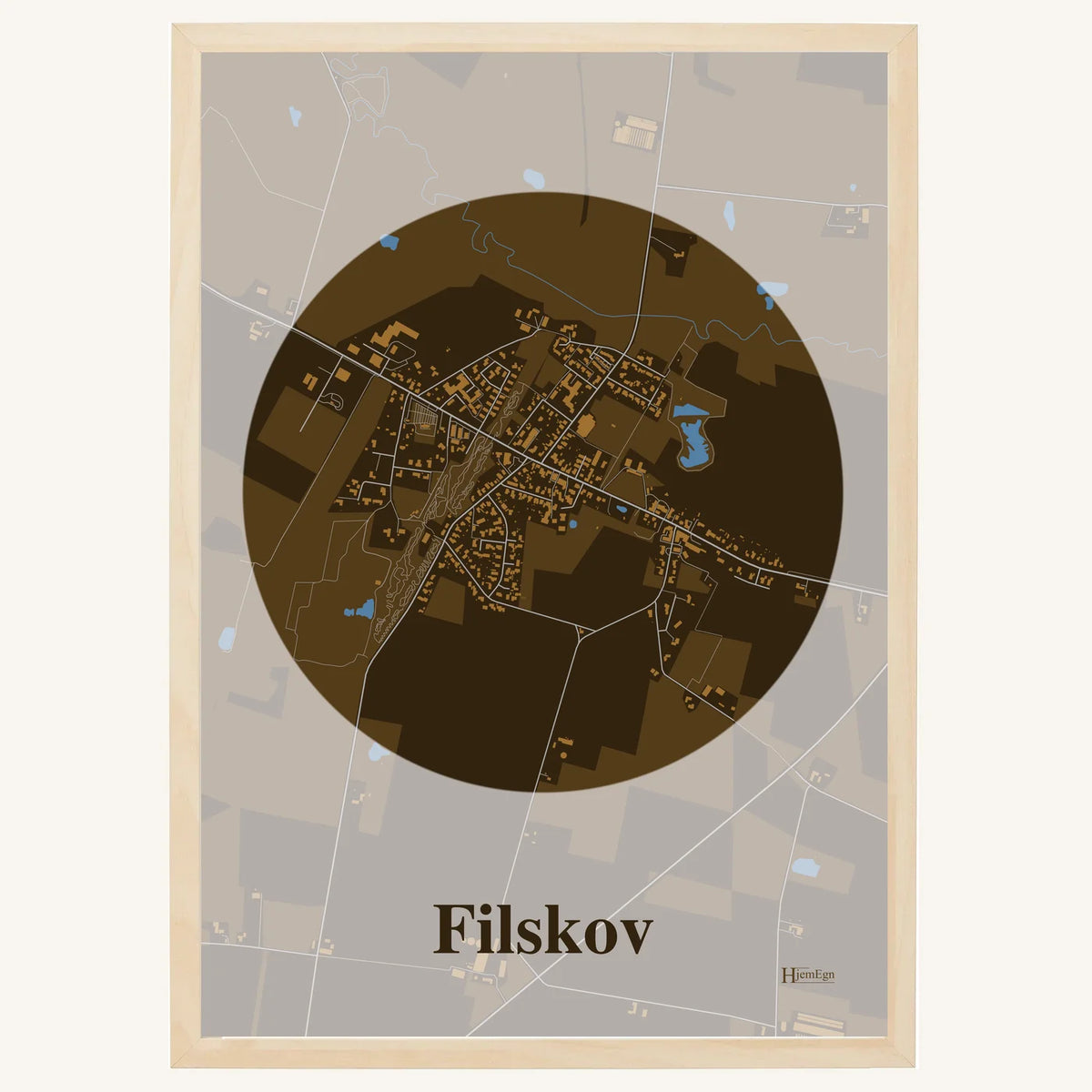Filskov plakat – Centrum 2026 – Mørk brun