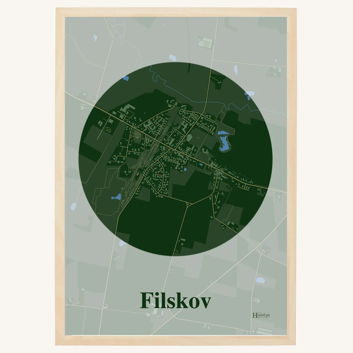 Filskov plakat – Centrum 2026 – Mørk grøn