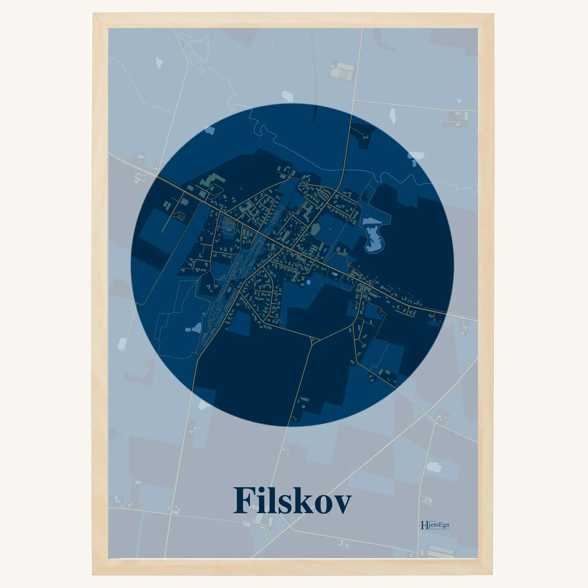 Filskov plakat – Centrum 2026 – Mørk blå