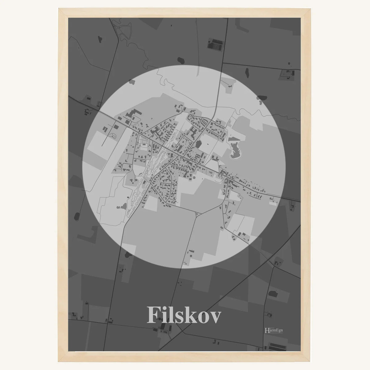 Filskov plakat – Centrum 2026 – Lys pastel grå