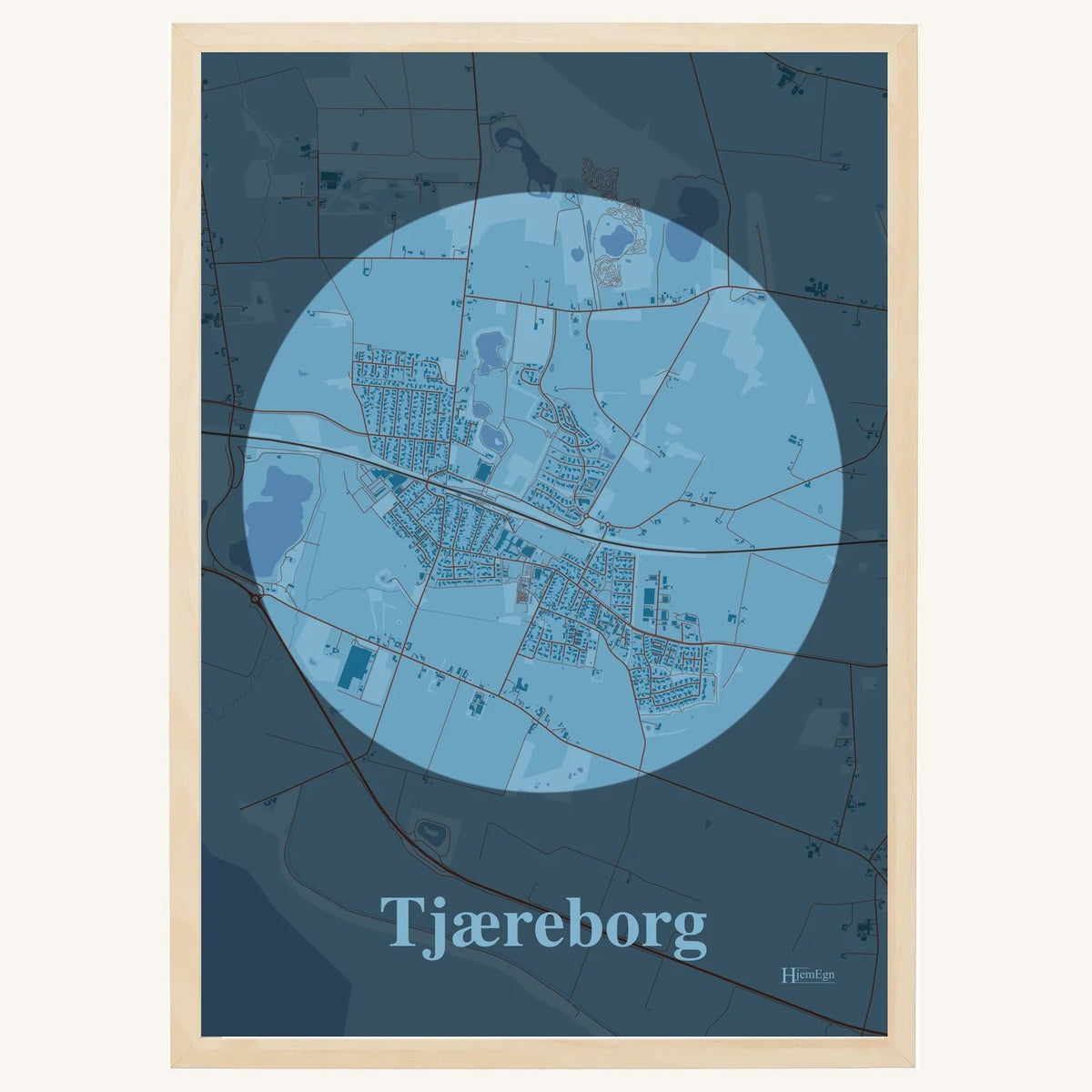 Tjæreborg plakat – Centrum 2026 – Lys pastel blå
