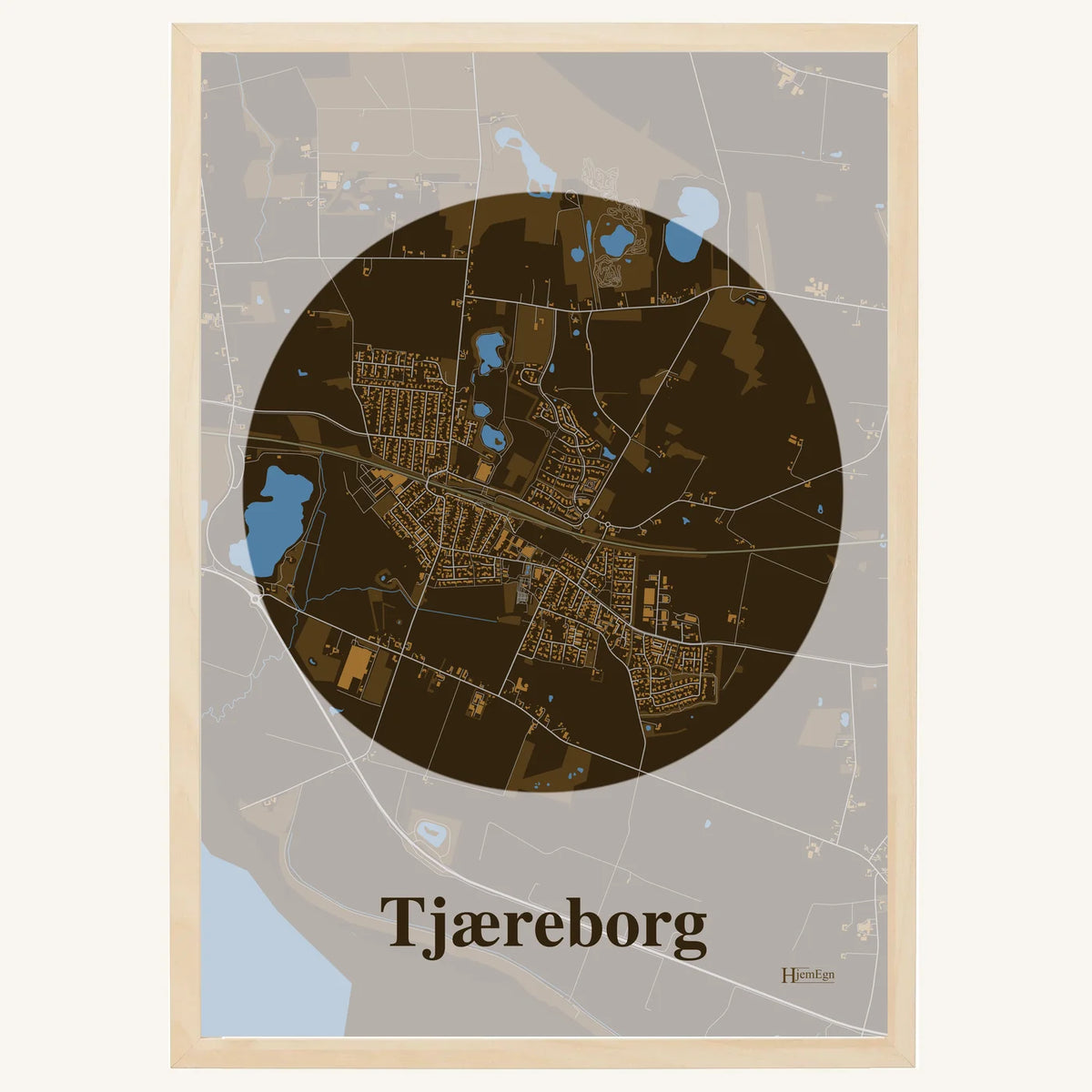 Tjæreborg plakat – Centrum 2026 – Mørk brun