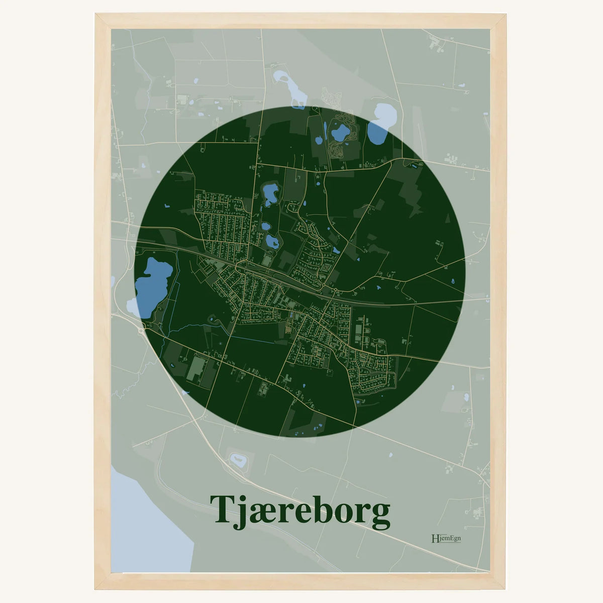 Tjæreborg plakat – Centrum 2026 – Mørk grøn