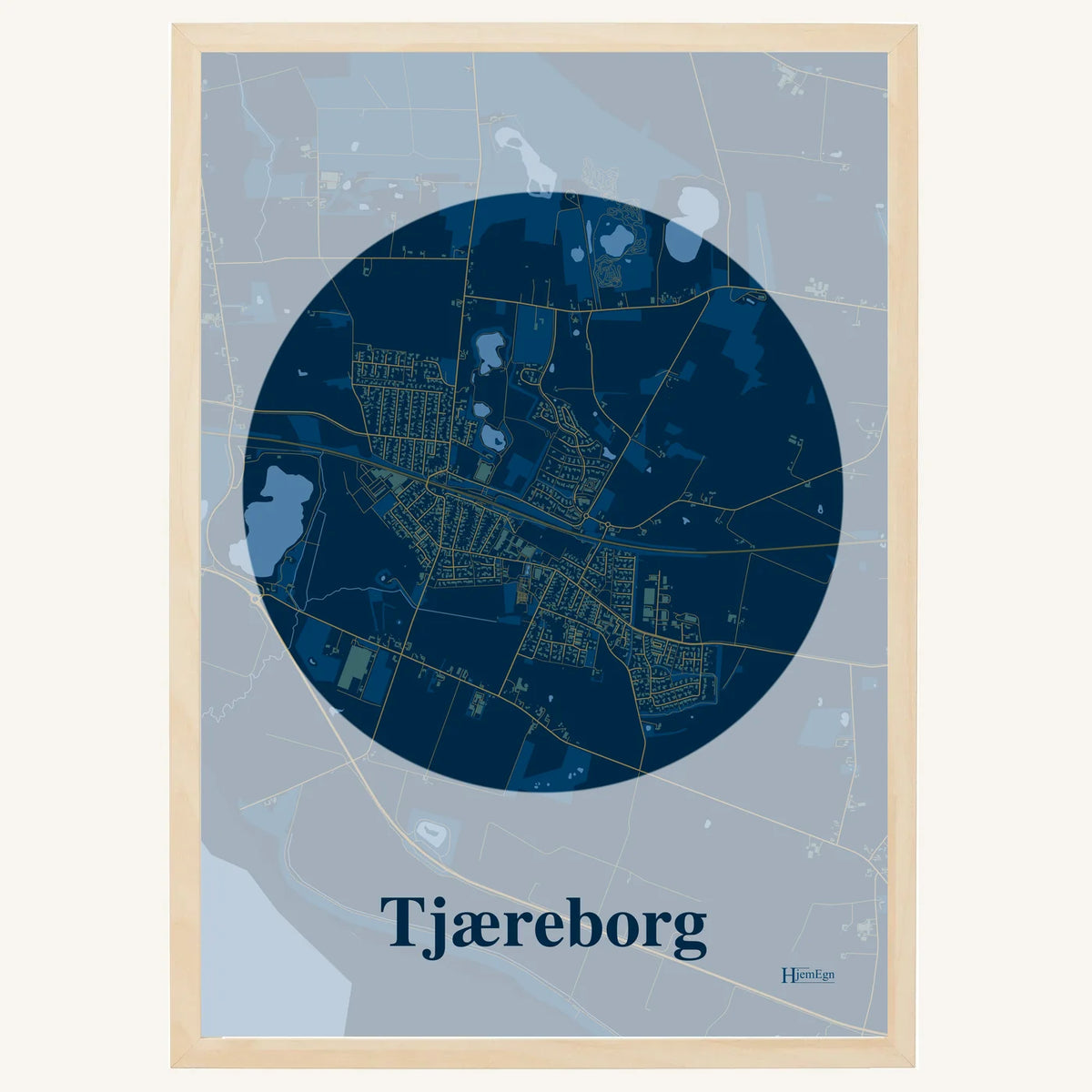 Tjæreborg plakat – Centrum 2026 – Mørk blå