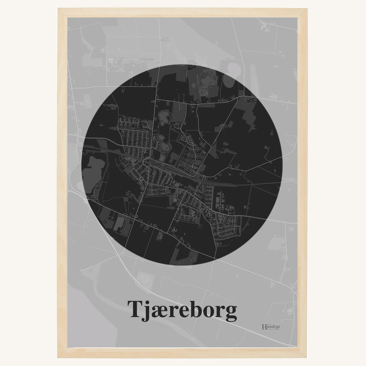 Tjæreborg plakat – Centrum 2026 – Mørk grå