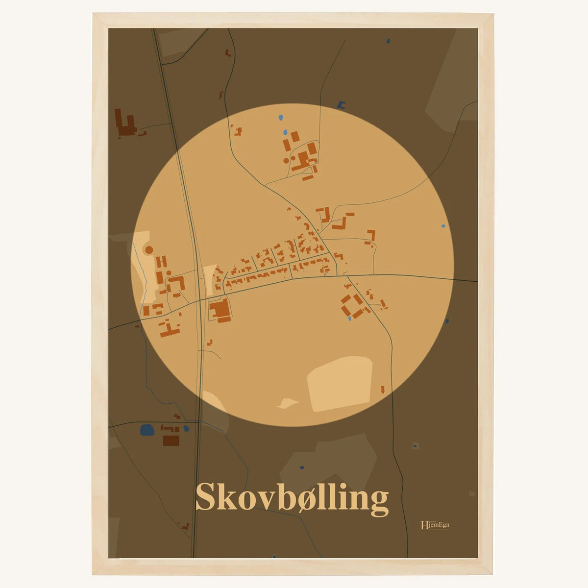 Skovbølling plakat – Centrum 2026 – Lys pastel brun