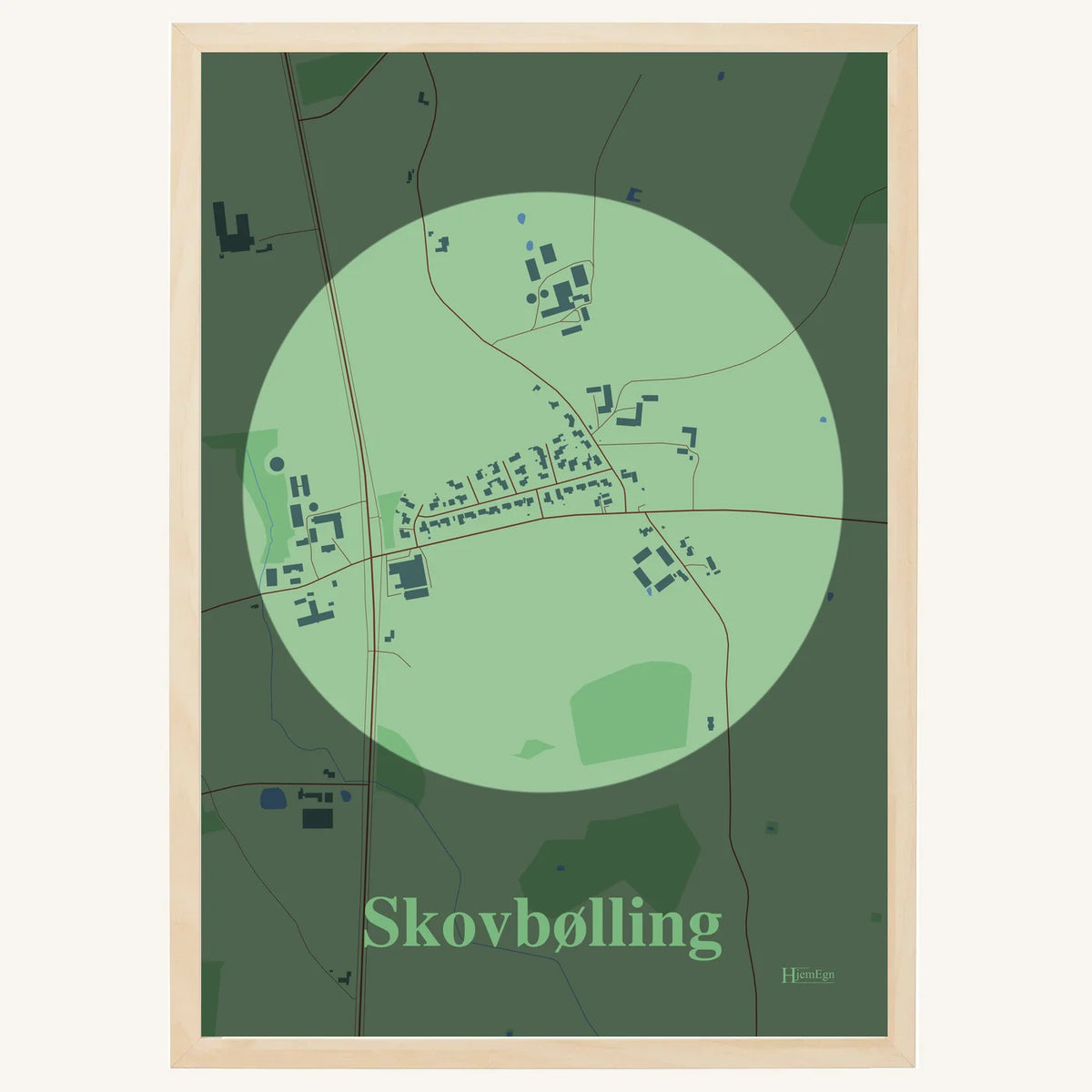 Skovbølling plakat – Centrum 2026 – Lys pastel grøn