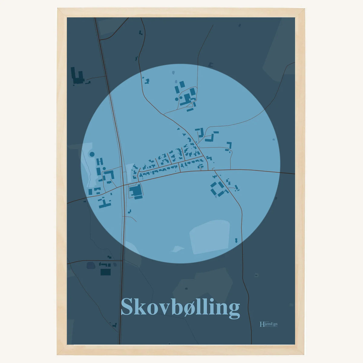 Skovbølling plakat – Centrum 2026 – Lys pastel blå