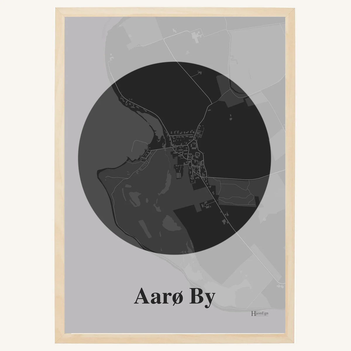 Aarø By plakat – Centrum 2026 – Mørk grå