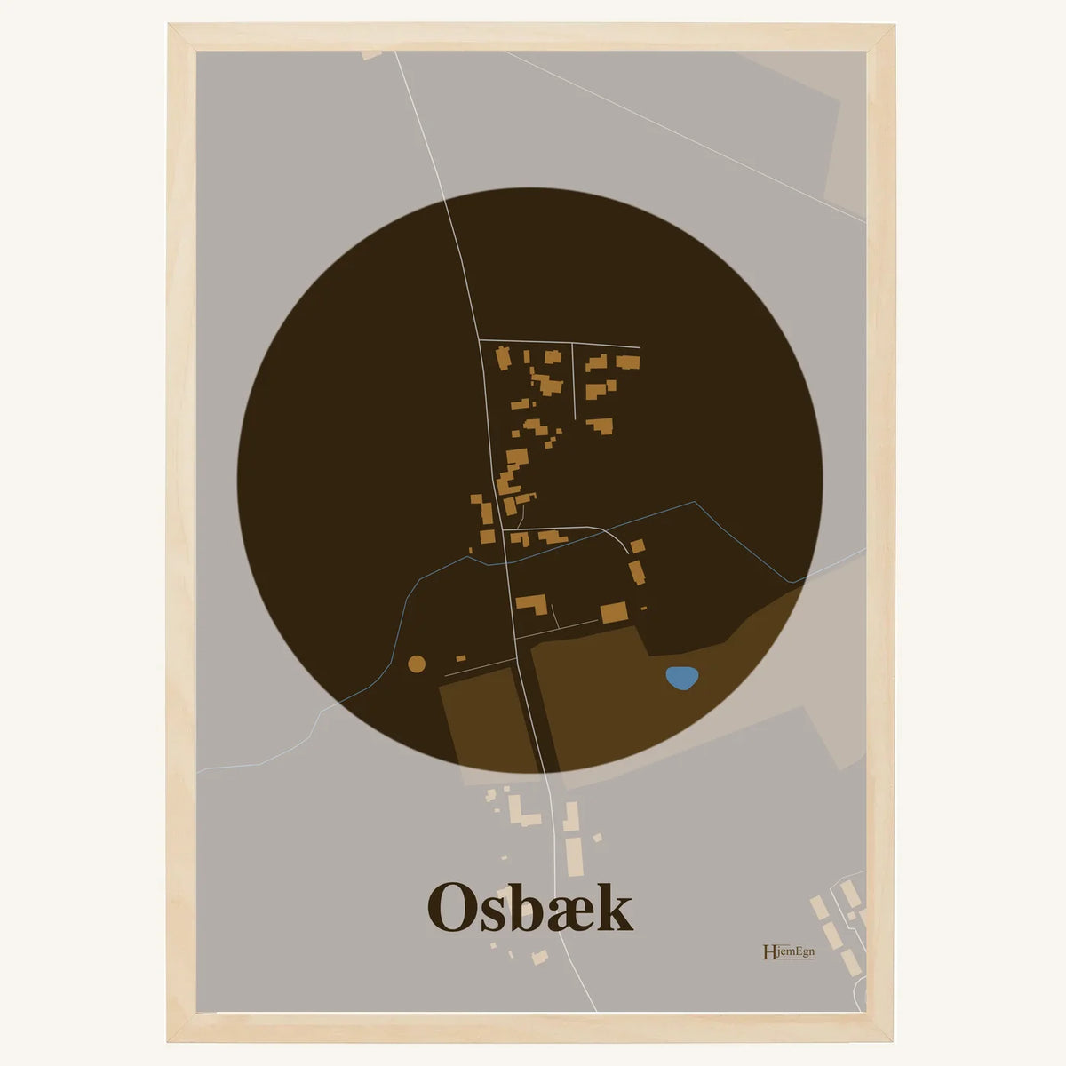 Osbæk plakat – Centrum 2026 – Mørk brun