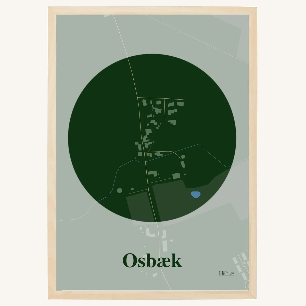 Osbæk plakat – Centrum 2026 – Mørk grøn