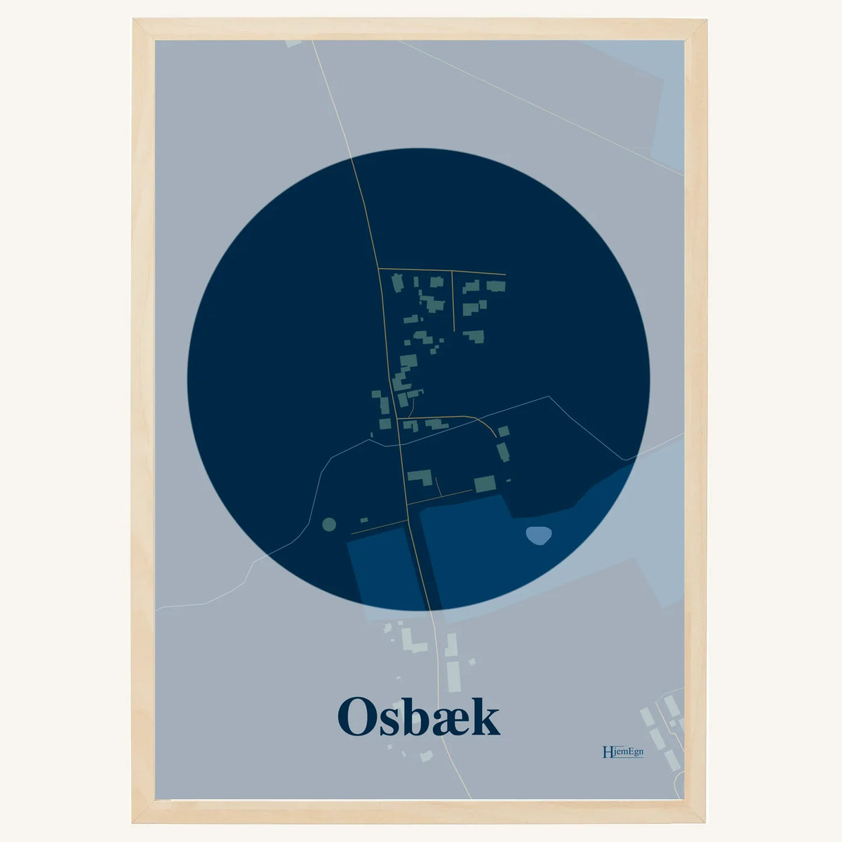 Osbæk plakat – Centrum 2026 – Mørk blå
