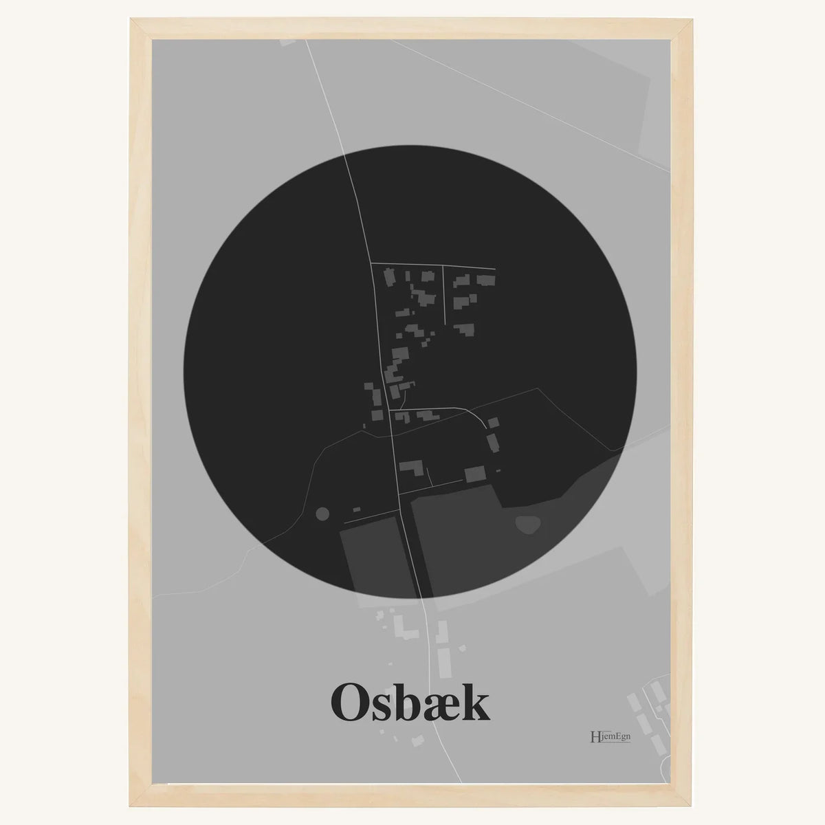 Osbæk plakat – Centrum 2026 – Mørk grå