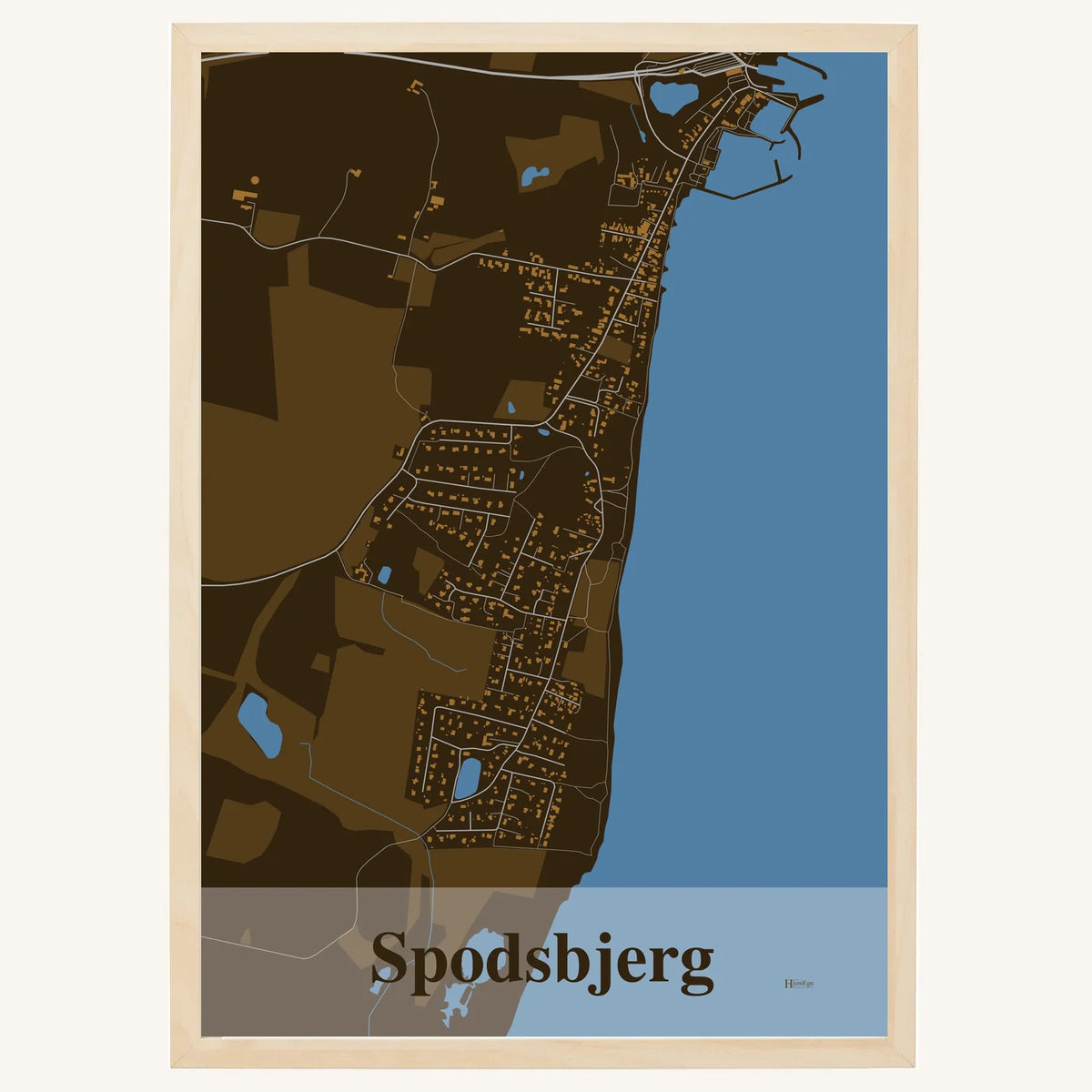 Spodsbjerg plakat – Firkantet 2026 – Mørk brun