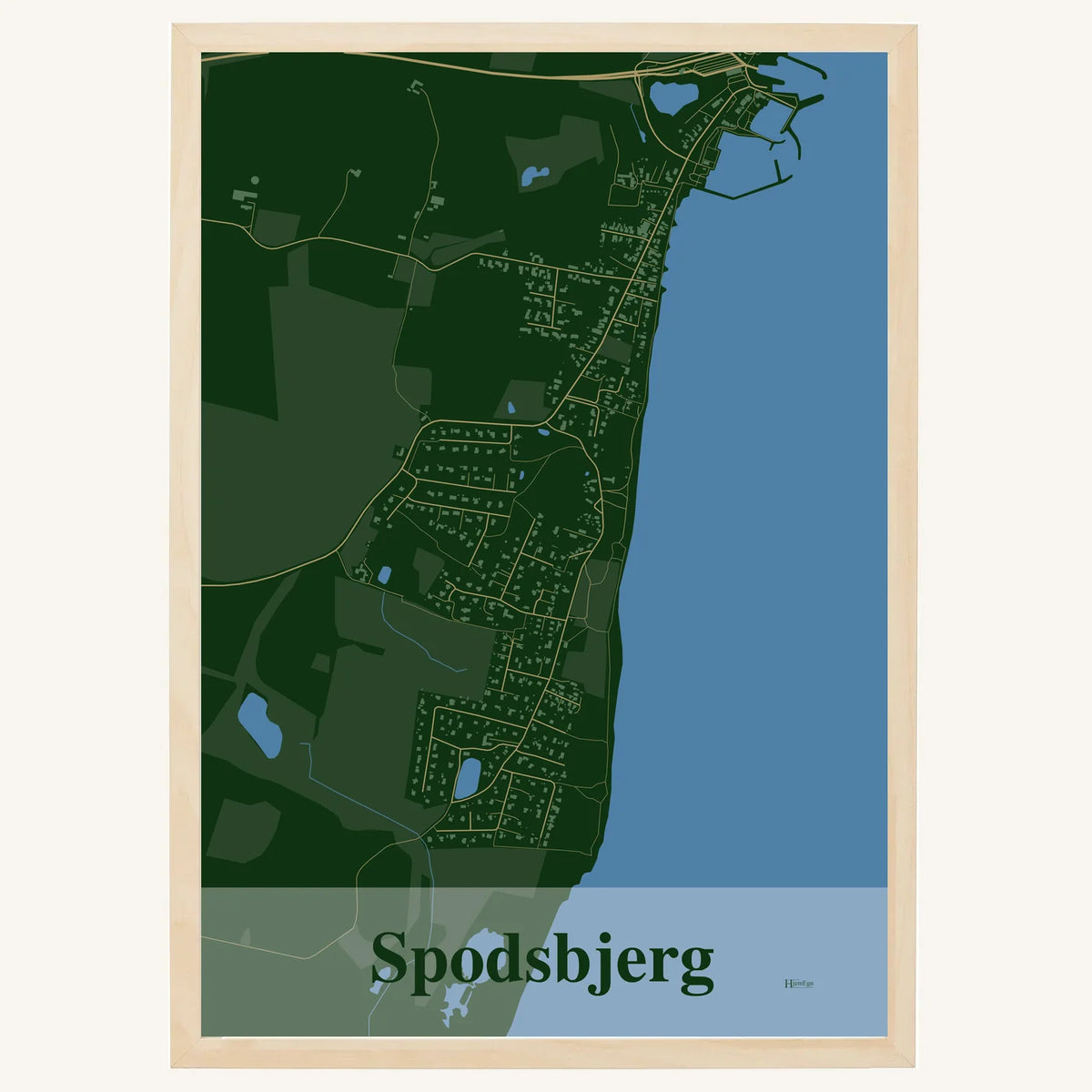 Spodsbjerg plakat – Firkantet 2026 – Mørk grøn