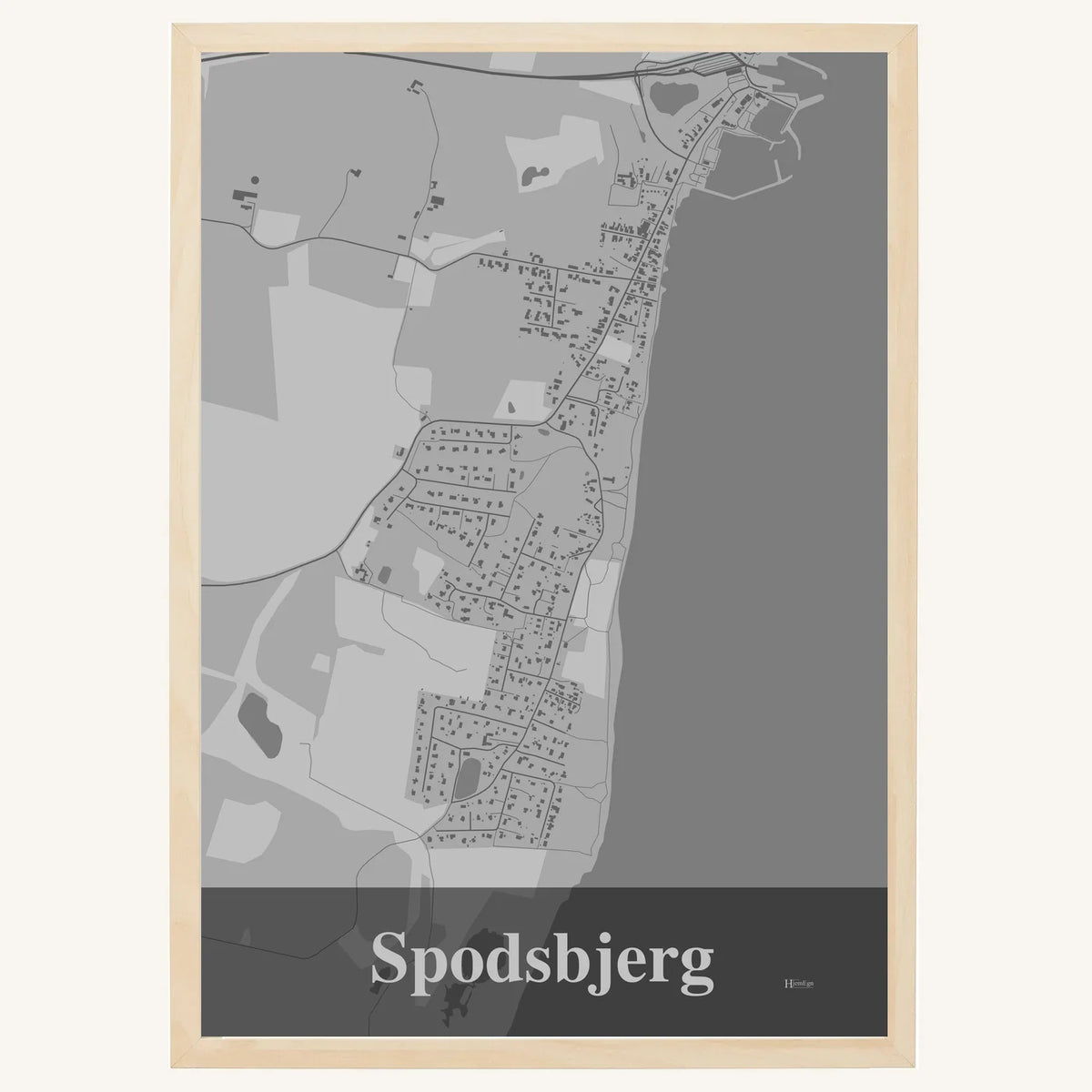 Spodsbjerg plakat – Firkantet 2026 – Lys pastel grå