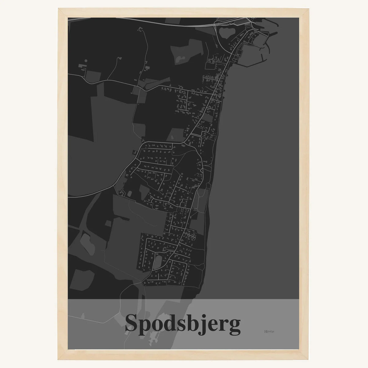 Spodsbjerg plakat – Firkantet 2026 – Mørk grå