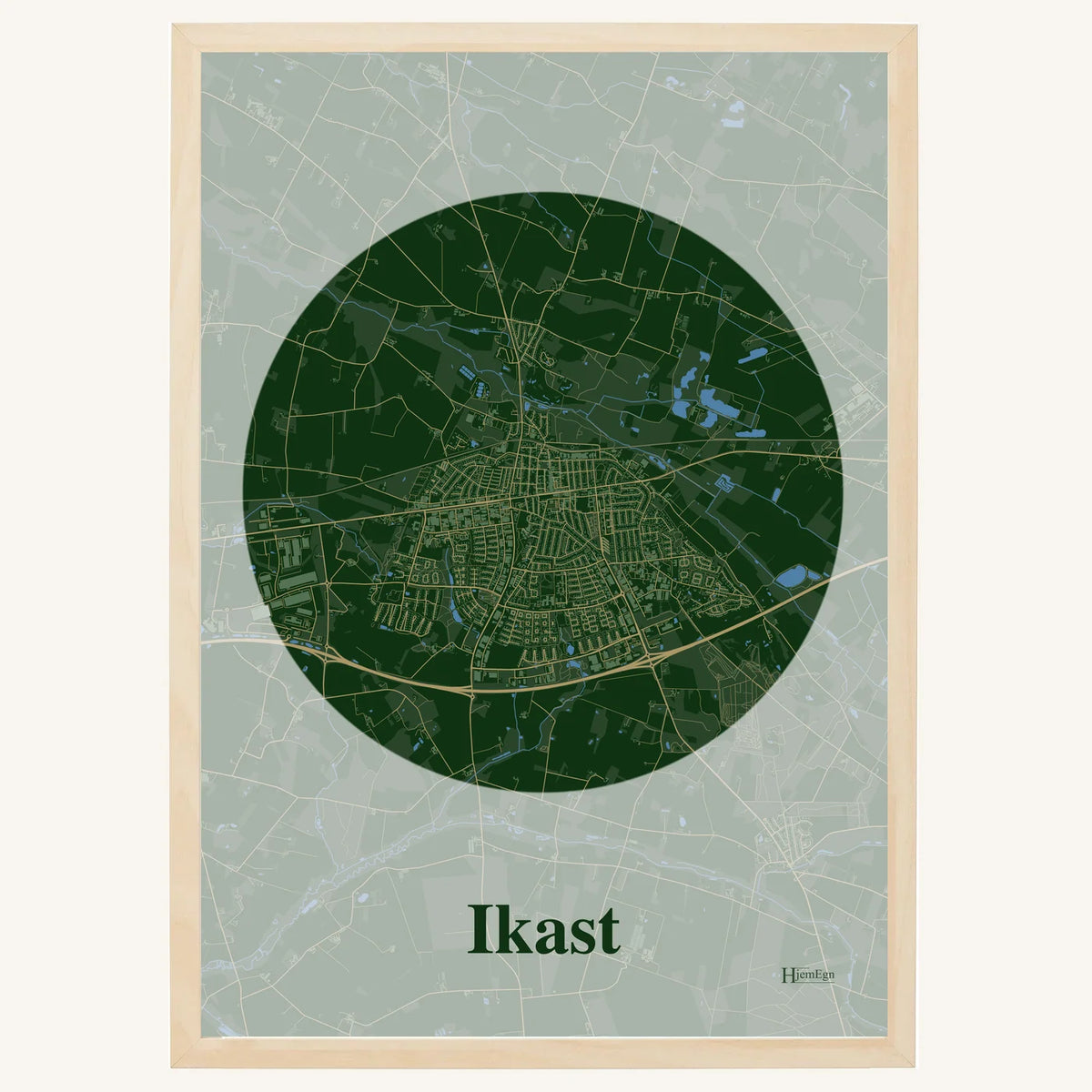 Ikast plakat – Centrum 2026 – Mørk grøn