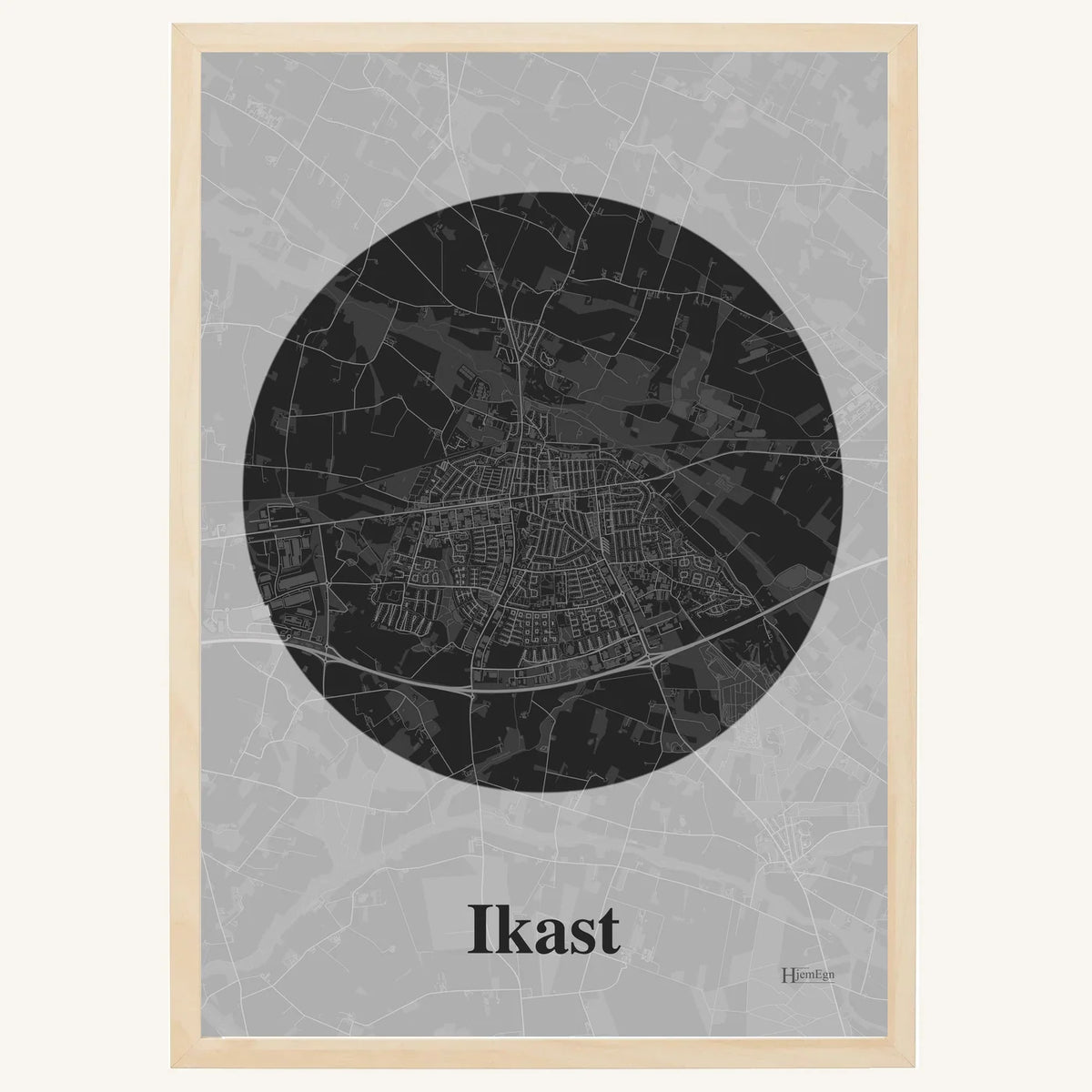 Ikast plakat – Centrum 2026 – Mørk grå