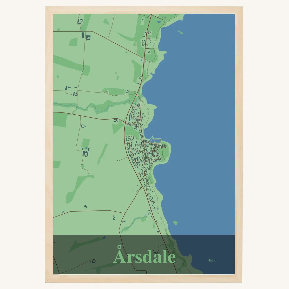 Årsdale plakat – Firkantet 2026 – Lys pastel grøn