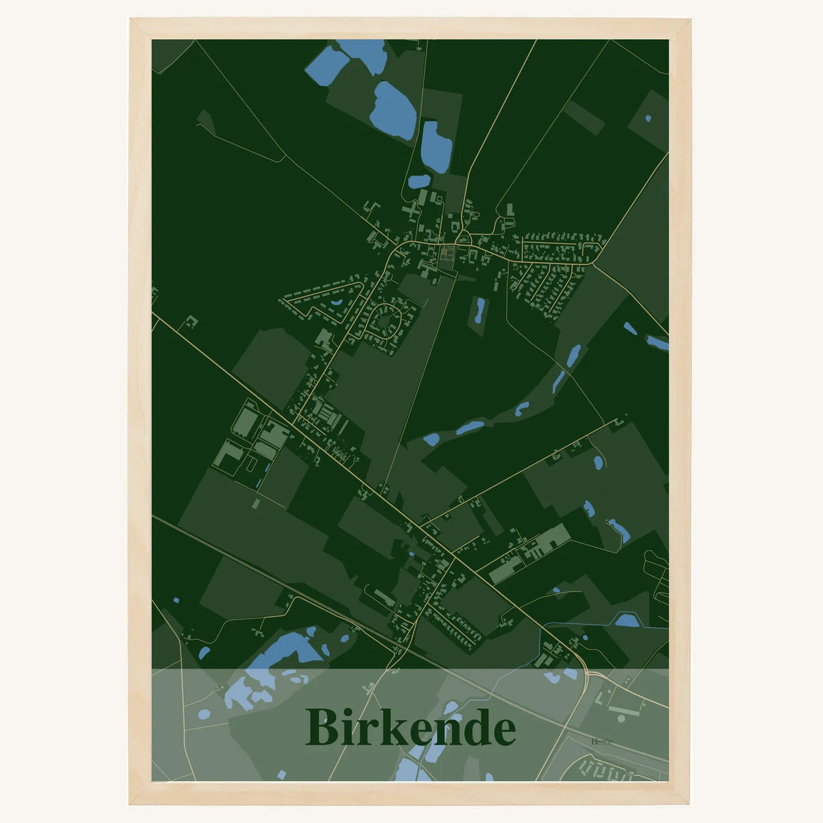 Birkende plakat – Firkantet 2026 – Mørk grøn