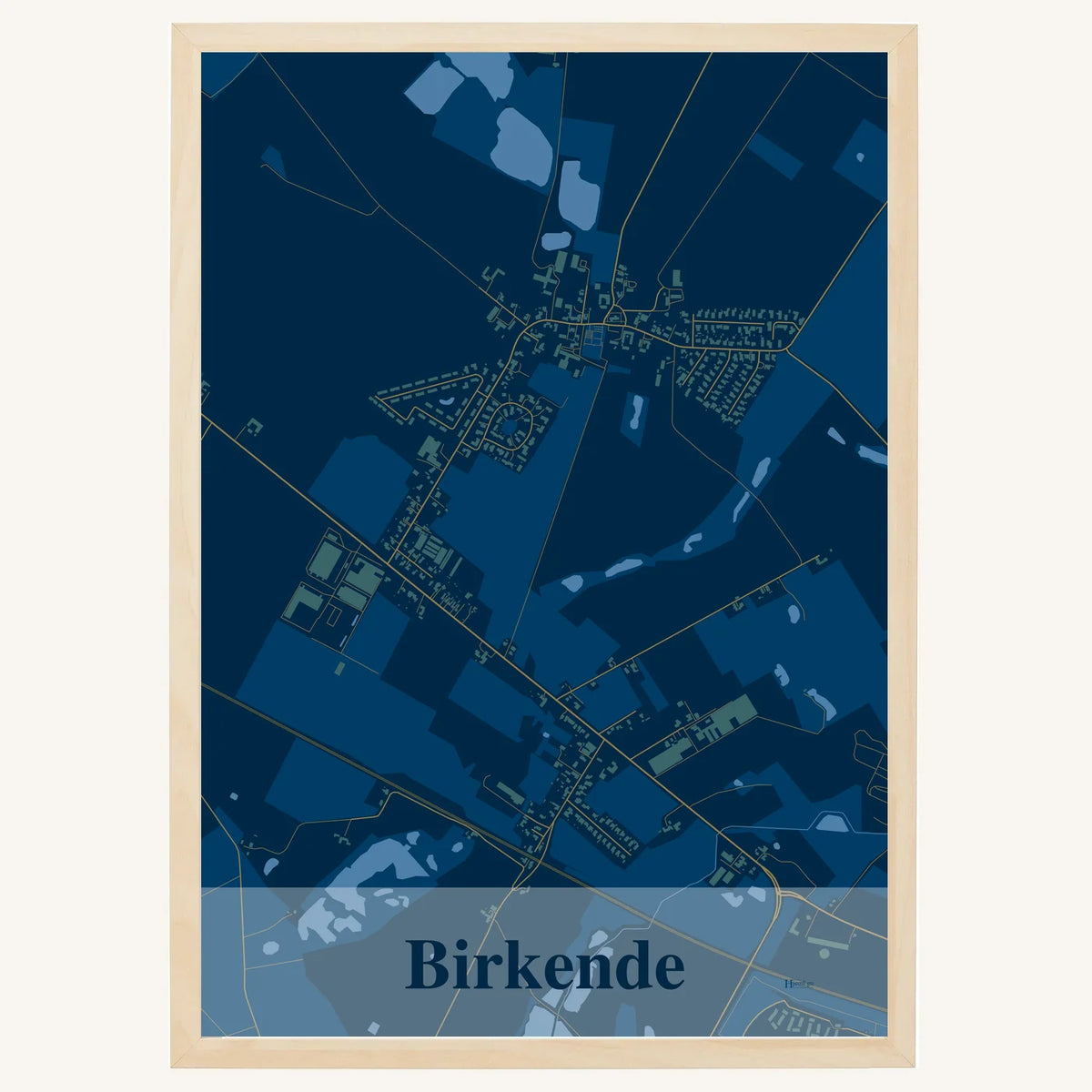 Birkende plakat – Firkantet 2026 – Mørk blå