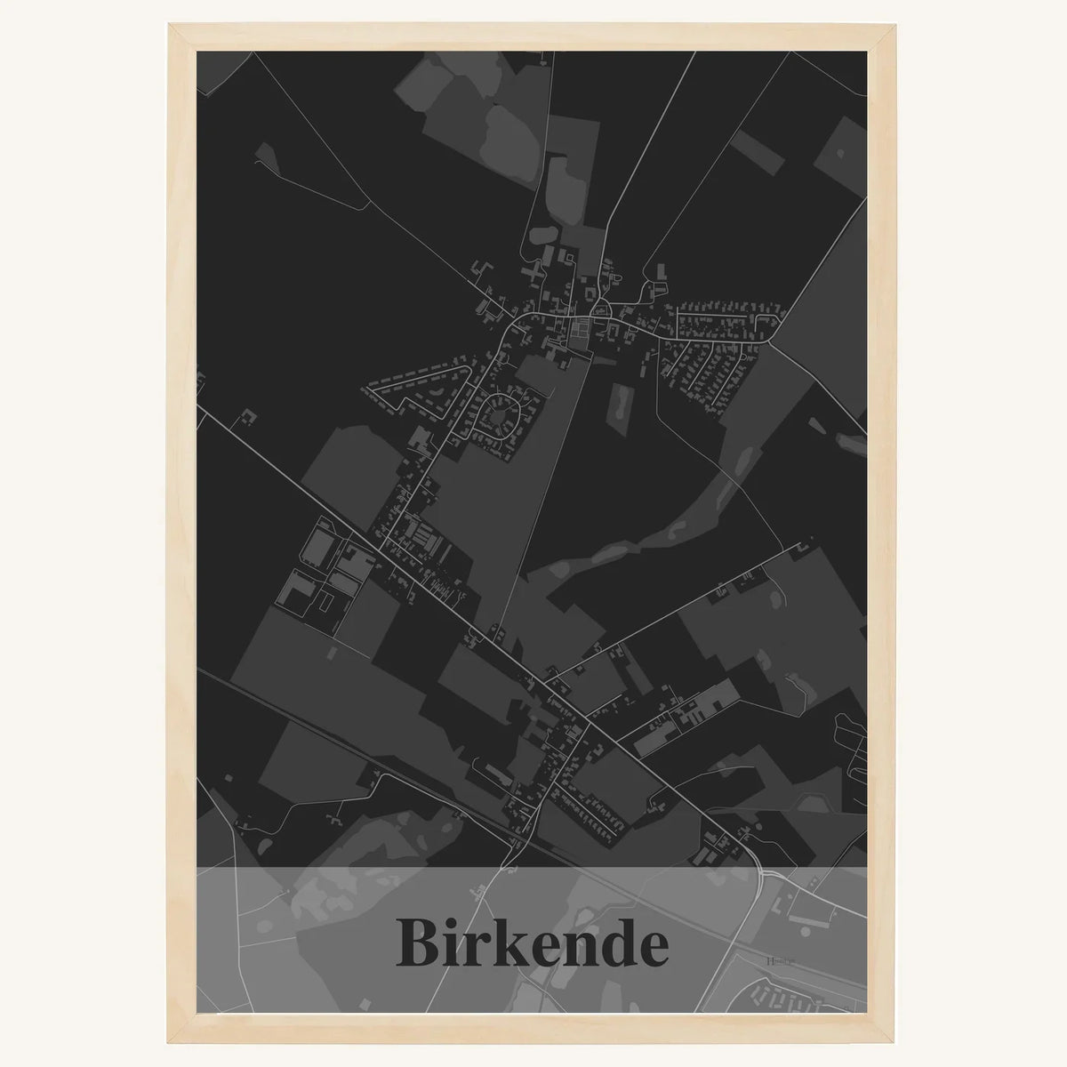 Birkende plakat – Firkantet 2026 – Mørk grå