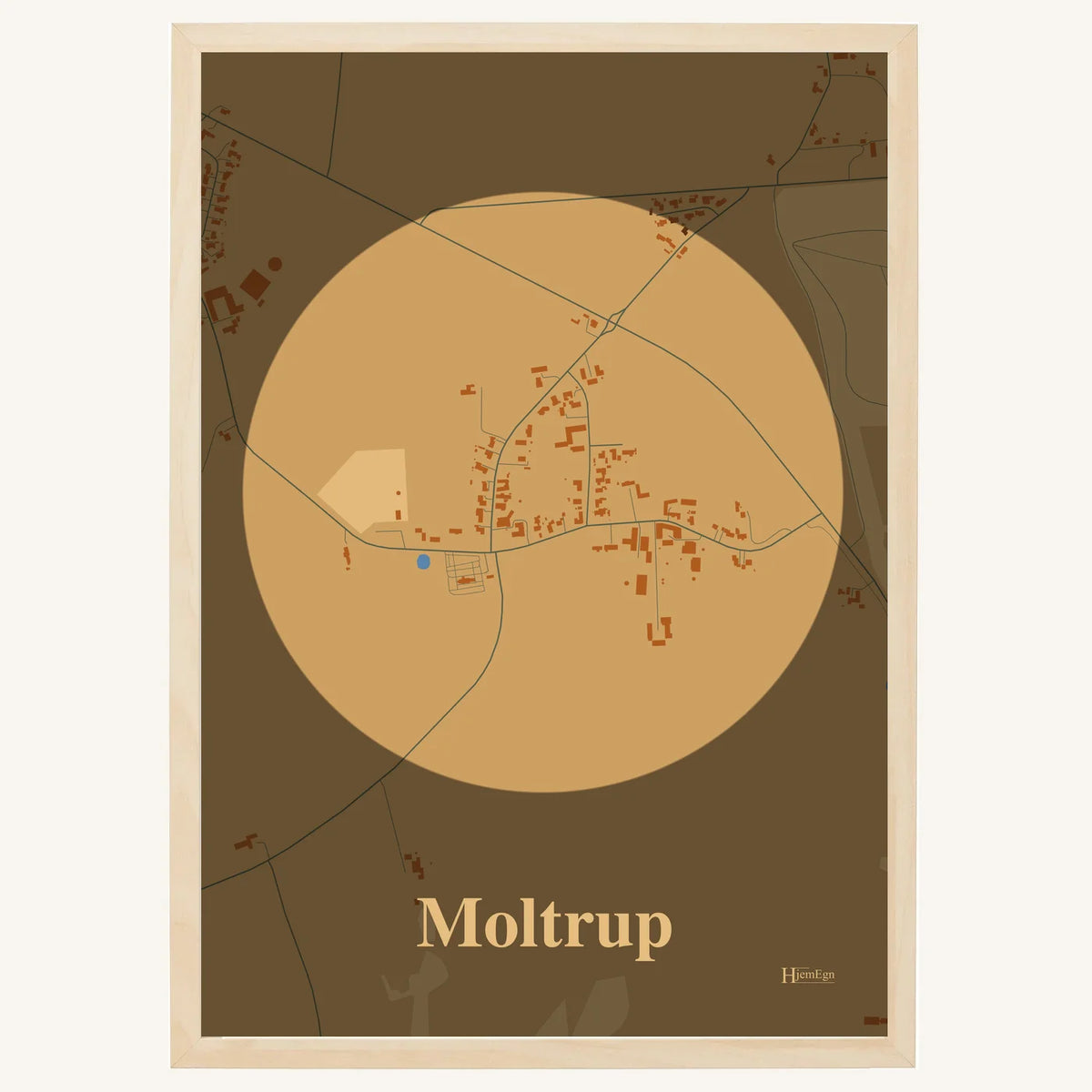 Moltrup plakat – Centrum 2026 – Lys pastel brun