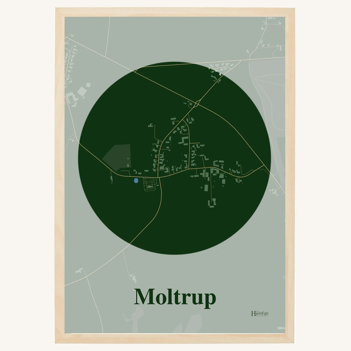 Moltrup plakat – Centrum 2026 – Mørk grøn