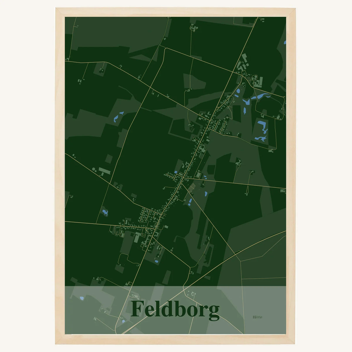 Feldborg plakat – Firkantet 2026 – Mørk grøn