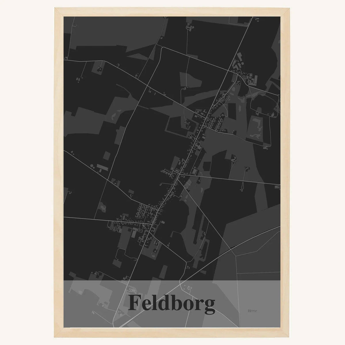Feldborg plakat – Firkantet 2026 – Mørk grå