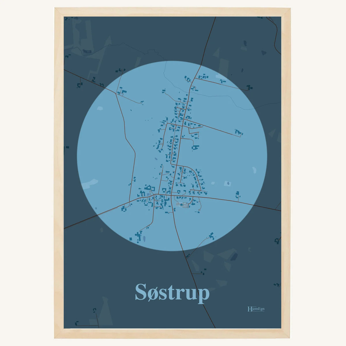Søstrup plakat – Centrum 2026 – Lys pastel blå