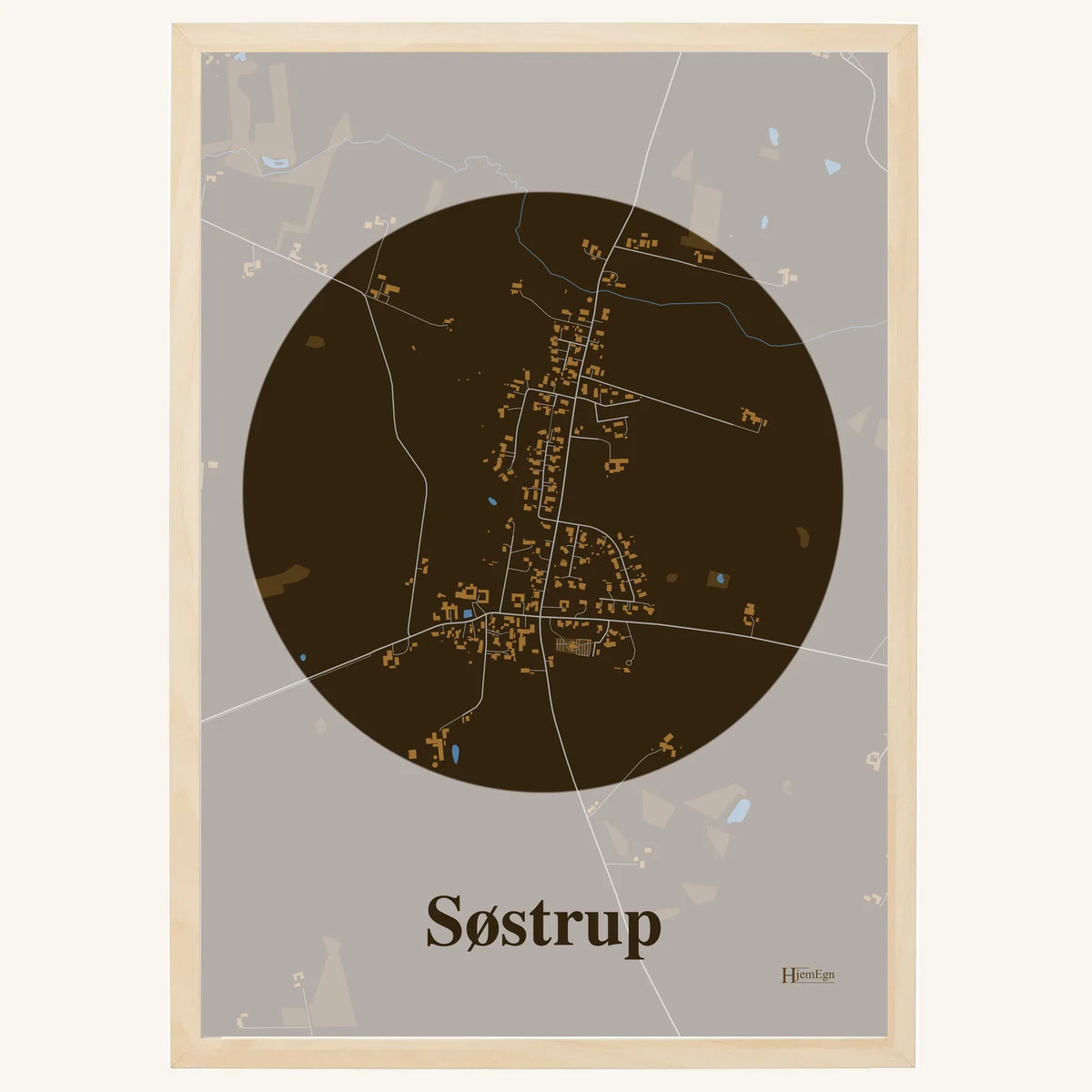 Søstrup plakat – Centrum 2026 – Mørk brun