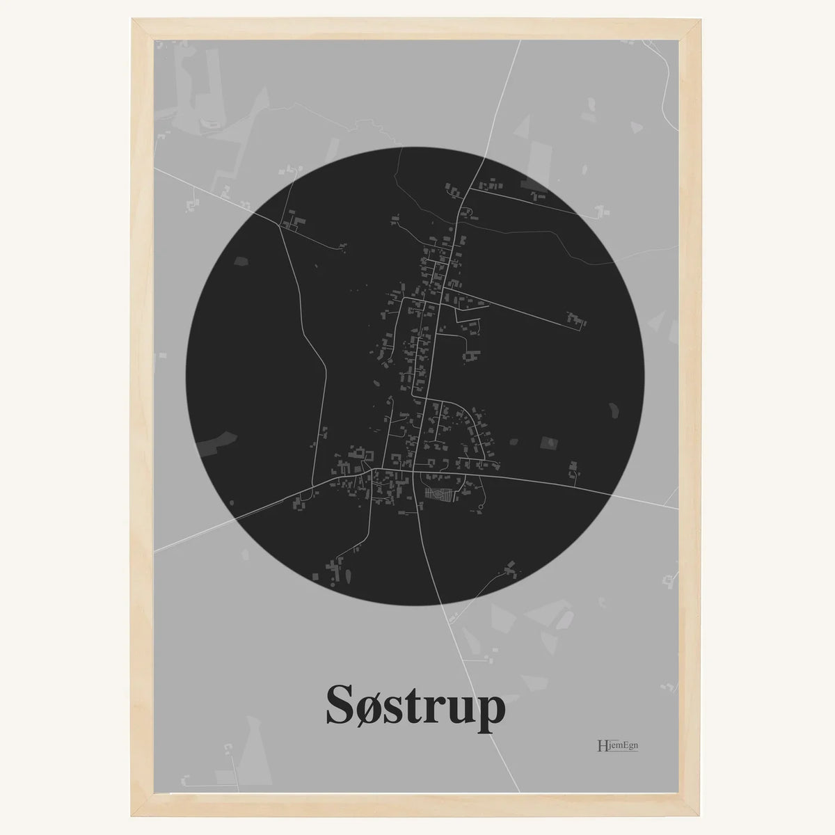 Søstrup plakat – Centrum 2026 – Mørk grå