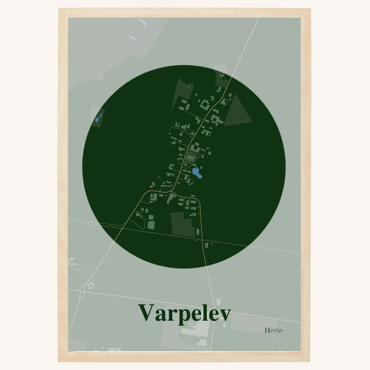 Varpelev plakat – Centrum 2026 – Mørk grøn