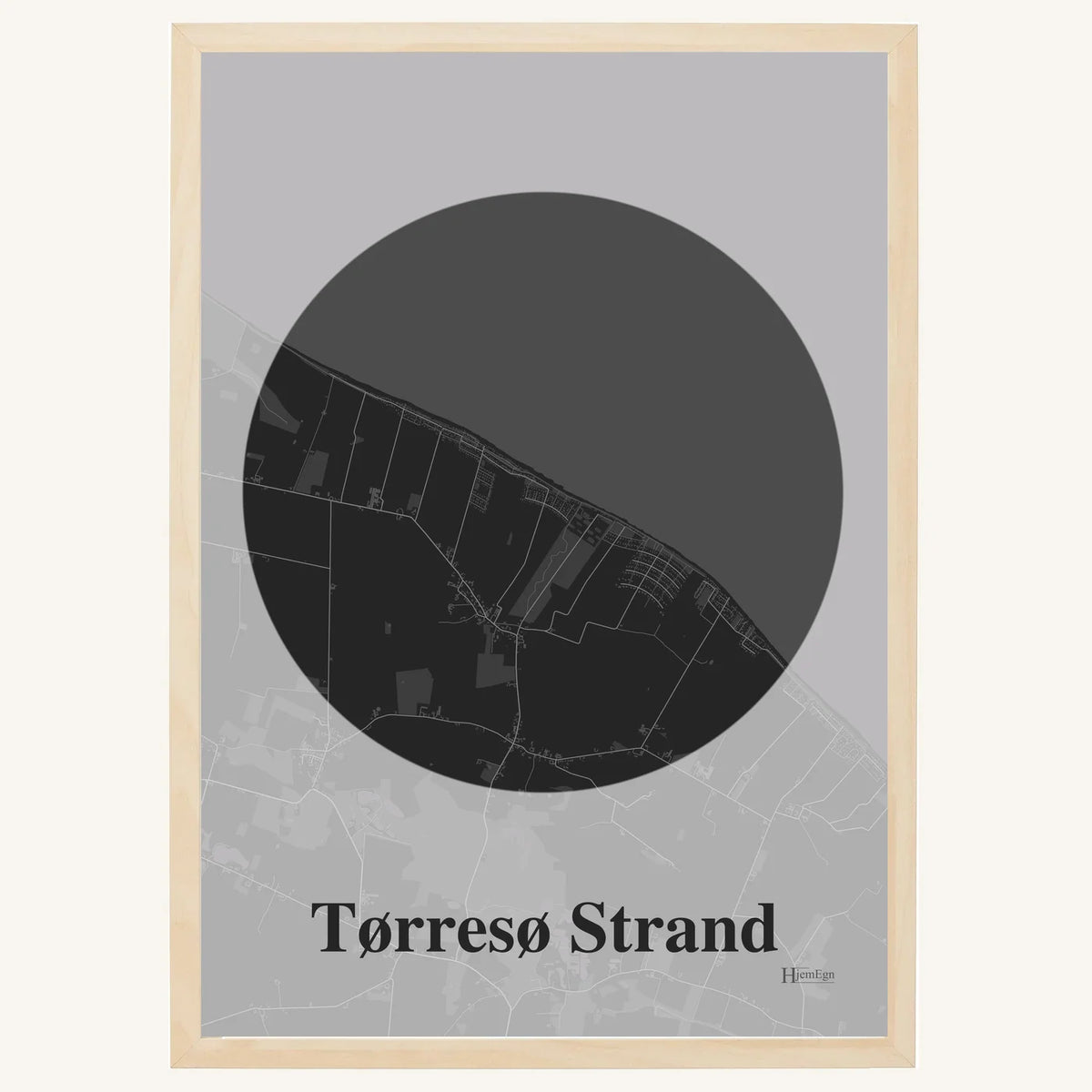 Tørresø Strand plakat – Centrum 2026 – Mørk grå