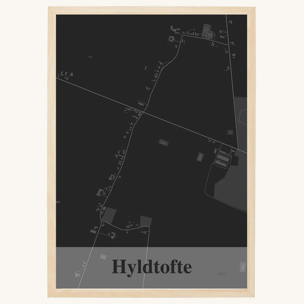 Hyldtofte plakat – Firkantet 2026 – Mørk grå