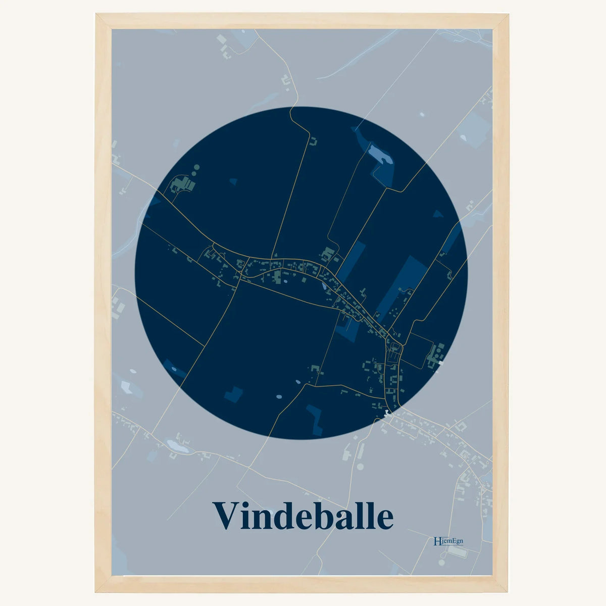 Vindeballe plakat – Centrum 2026 – Mørk blå
