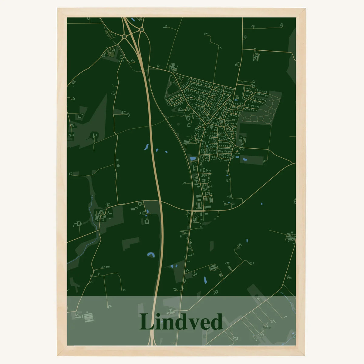 Lindved plakat – Firkantet 2026 – Mørk grøn