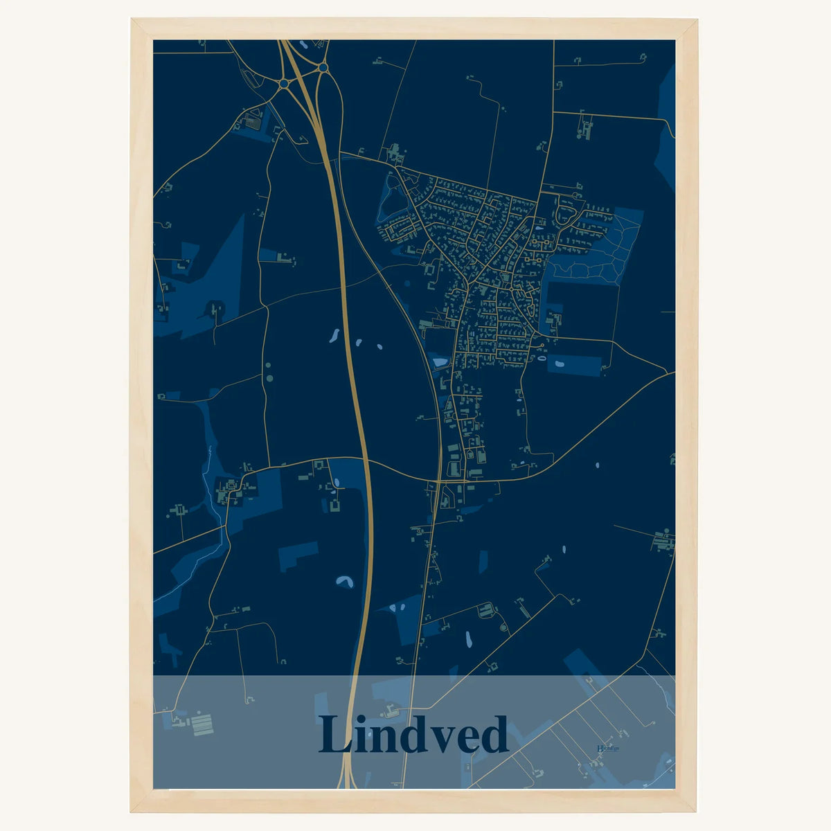 Lindved plakat – Firkantet 2026 – Mørk blå