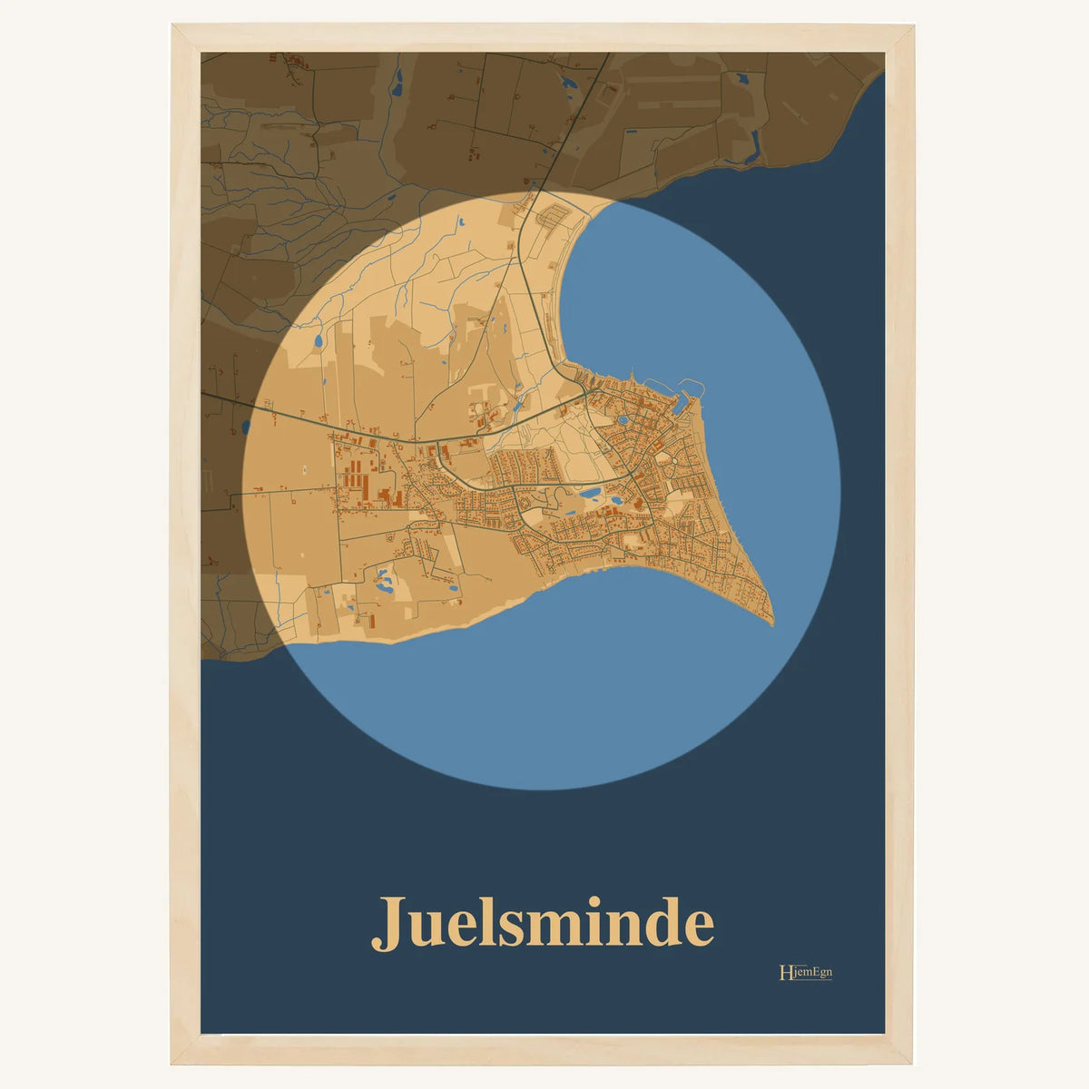 Juelsminde plakat – Centrum 2026 – Lys pastel brun