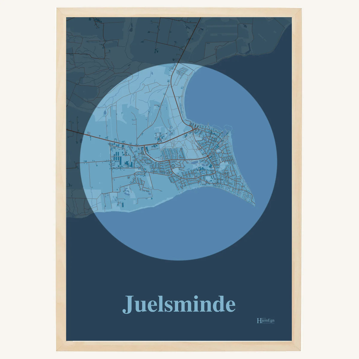 Juelsminde plakat – Centrum 2026 – Lys pastel blå