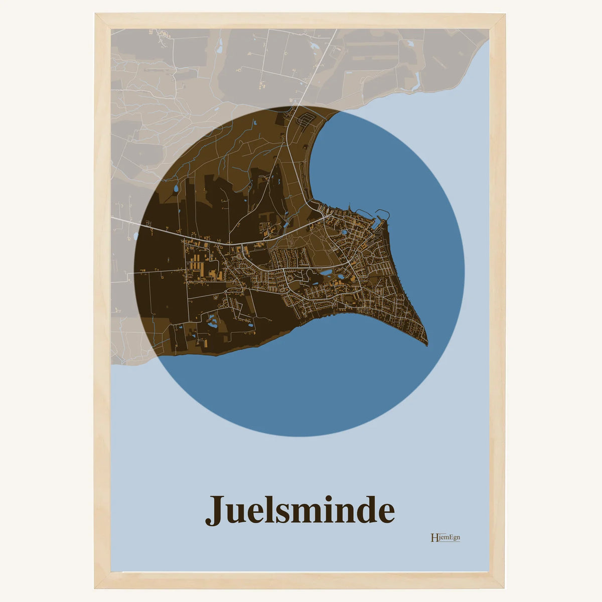 Juelsminde plakat – Centrum 2026 – Mørk brun