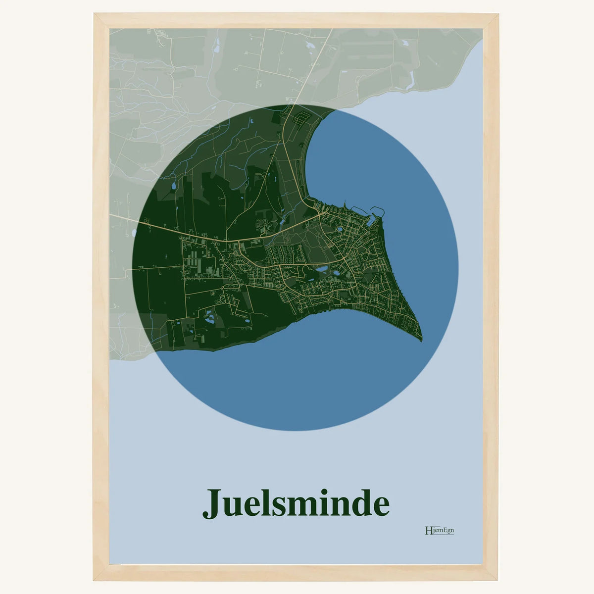 Juelsminde plakat – Centrum 2026 – Mørk grøn