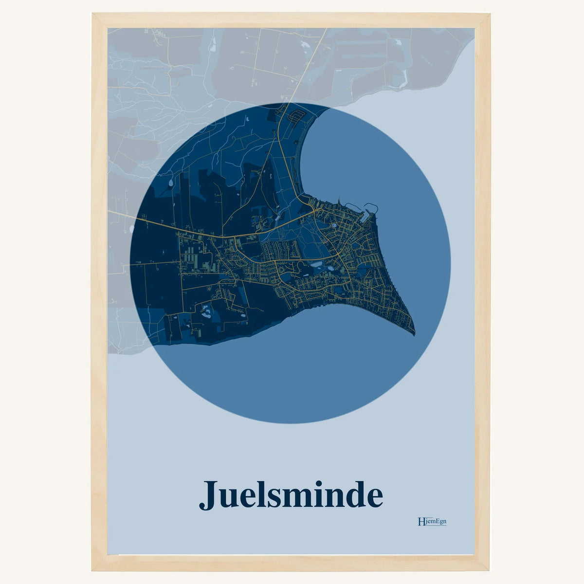 Juelsminde plakat – Centrum 2026 – Mørk blå
